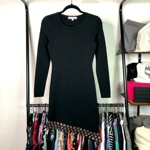 Good American Peepin’ Assymetrical Black Bodycon Dress